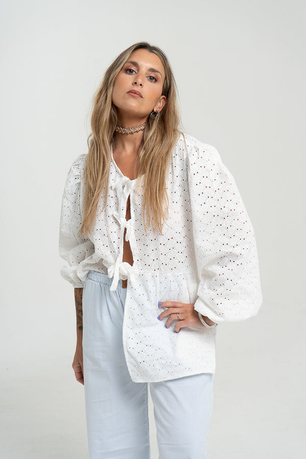 Camisa Bari - broderie