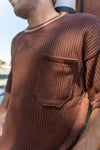 Remera tejida Oliva